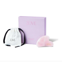 Load image into Gallery viewer, ZOVE Beauty Rose Quartz Gua Sha