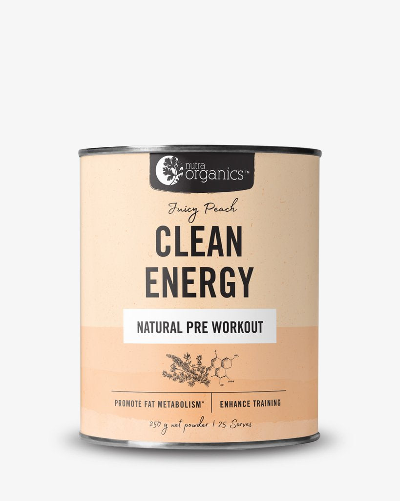 CLEAN ENERGY NATURAL PRE WORKOUT- JUICY PEACH